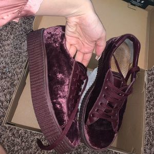 Anna Cori Velluto Bordo Velvet Sport Shoes